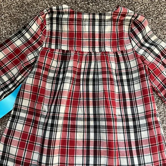NWT Disney plaid Mickey girls nightgown dress size 5 6 Christmas holiday festive - Picture 8 of 8